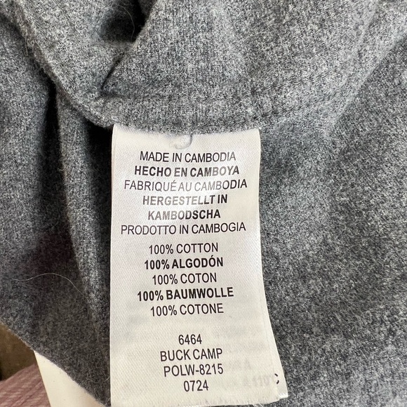 Legendary Whitetails Tan and Gray Shirt men’s Large Tall - Picture 8 of 12